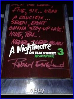 ROBERT ENGLUND SIGNED A Nightmare on Elm Street 3 Freddy Krueger 1/4 18 FIGURE