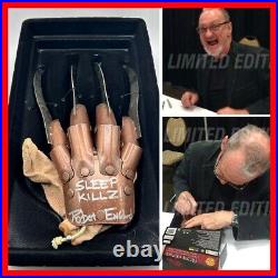 ROBERT ENGLUND SIGNED A Nightmare on Elm Street Freddy Metal Glove COA & PIC