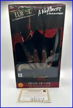 ROBERT ENGLUND SIGNED A Nightmare on Elm Street Freddy Metal Glove COA & PIC