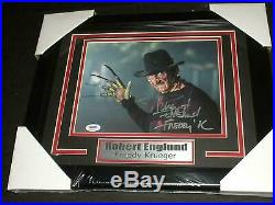 ROBERT ENGLUND Signed 8x10 Photo FRAMED Freddy Krueger Nightmare on Elm Street A