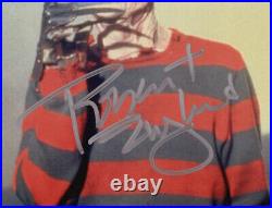 ROBERT ENGLUND signed NIGHTMARE ON ELM STREET PHOTO a PROOF Freddy Krueger ACOA