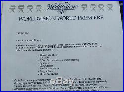 Rare 1991 A NIGHTMARE ON ELM STREET 4 IV The Dream Master Promo Kit Worldvision
