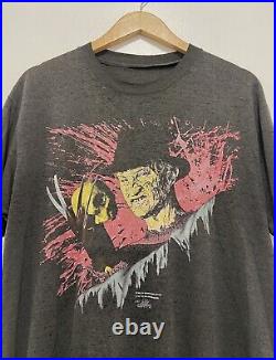 Rare Vtg 80's Freddy Krueger Nightmare On Elm Street 3 Horror Movie Thin T-shirt