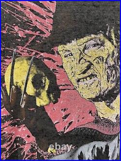 Rare Vtg 80's Freddy Krueger Nightmare On Elm Street 3 Horror Movie Thin T-shirt