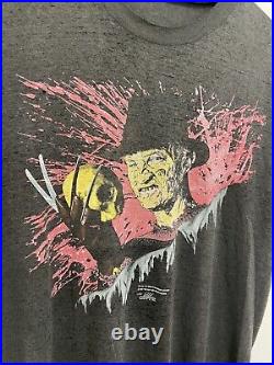 Rare Vtg 80's Freddy Krueger Nightmare On Elm Street 3 Horror Movie Thin T-shirt