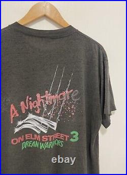 Rare Vtg 80's Freddy Krueger Nightmare On Elm Street 3 Horror Movie Thin T-shirt