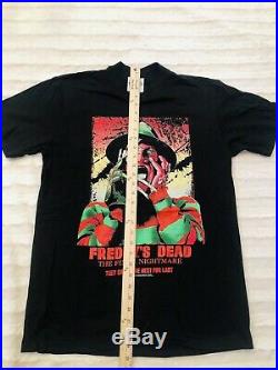 Rare! Vtg Nightmare On Elm Street Freddy Krueger Freddys Dead Tshirt Size L