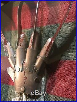 Real Metal Freddy Glove Nightmare On Elm Street Hat Sweater Horror Movie Prop