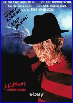 Robert Englund Freddie Krueger Nightmare on Elm Street Signed Autograph Print In Cream Mount