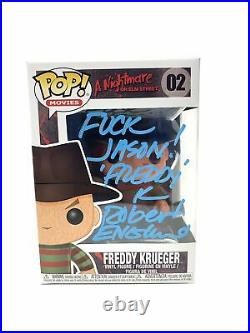 Robert Englund Autograph Funko POP A Nightmare On Elm Street Freddy Krueger Sign