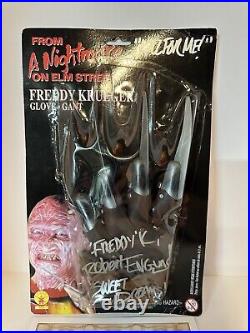 Robert Englund Autographed & Sketched Nightmare On Elm Street Glove
