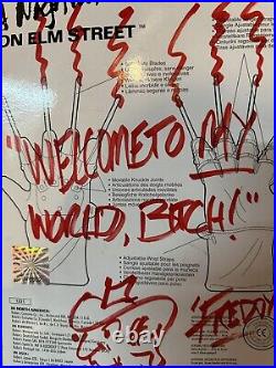 Robert Englund Autographed & Sketched Nightmare On Elm Street Glove