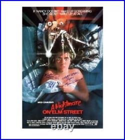 Robert Englund & Cast Autographed A Nightmare on Elm Street 27x40 Movie Poster