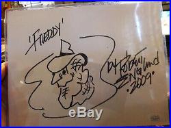 Robert Englund Self Drawn Nightmare On Elm Street Signed Canvas Sketch JSA