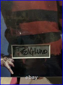 Robert Englund Signed Card And Photo Mount Display 16x12 Nightmare On Elm Street