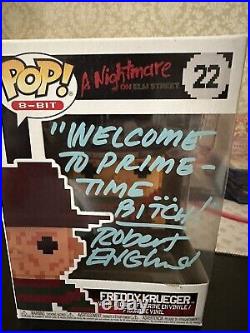 Robert Englund Signed Freddy Krueger Funko Pop A Nightmare On Elm Street Auth