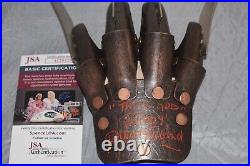 Robert Englund Signed Metal Glove Freddy Kruger Nightmare On Elm Street JSA COA