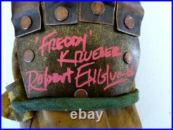 Robert Englund Signed NECA Freddy Krueger Glove, Nightmare Elm Street 3, JSA COA
