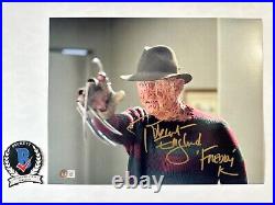Robert Englund Signed Nightmare On Elm Street 11x14 Photo Beckett BAS COA