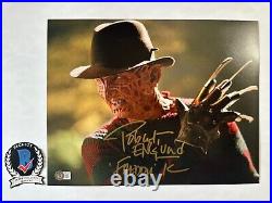 Robert Englund Signed Nightmare On Elm Street 11x14 Photo Beckett BAS COA