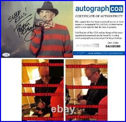 Robert Englund signed NIGHTMARE ON ELM STREET 8x10 Photo Insr Sleep Kills ACOA