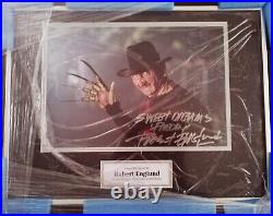 Robert englund signed and framed Freddy Krueger A Nightmare on Elm Street coa