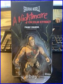 Savage World A Nightmare On Elm Street Freddy Kreuger 5.5 Trade Box Funko