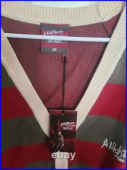 Shoe Palace X Nightmare On Elm Street Freddy Krueger Cardigan Sweater Mens 2XL