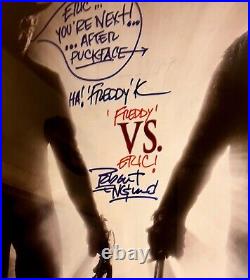 Signed Robert Engkund 27x41 Movie Poster COA Freddy Krueger Nightmare Elm Street