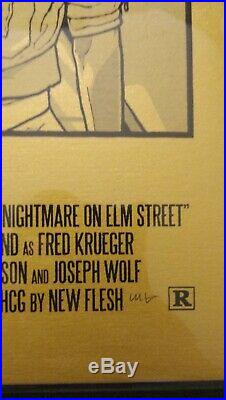 ULTRA-RARE N. E. New Flesh. A Nightmare on Elm Street # 1/1 nt Mondo 18x24