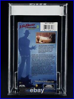 VHS A Nightmare on Elm Street 3 IGS 7.0-7.0 EX 1990 Video Treasures MEDIA