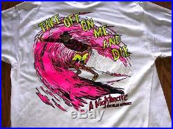 VTG 1989 Freddy Krueger A Nightmare On Elm Street T-Shirt Large NOS Horror Film