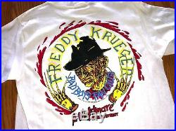 VTG 1989 Freddy Krueger A Nightmare On Elm Street T-Shirt Medium NOS Horror Film