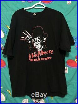VTG A Nightmare On Elm Street Freddy Krueger Movie Promo T-Shirt Sz 2XL RARE
