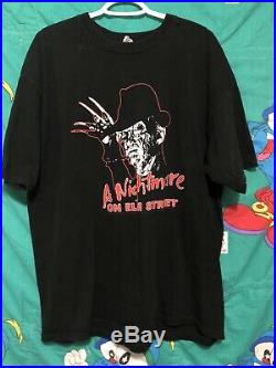 VTG A Nightmare On Elm Street Freddy Krueger Movie Promo T-Shirt Sz 2XL RARE