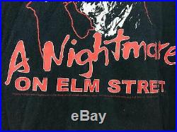 VTG A Nightmare On Elm Street Freddy Krueger Movie Promo T-Shirt Sz XL RARE