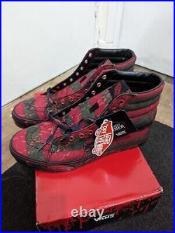 Vans Sk8-Hi x Nightmare On Elm Street Freddy Krueger, Uk 10, BNIB! FREE GIFT