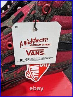 Vans Sk8-Hi x Nightmare On Elm Street Freddy Krueger, Uk 11, BNWB, FREE GIFT