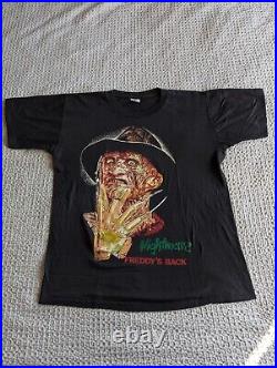 Vintage 1985 Nightmare On Elm Street Freddy Krueger Movie Promo Horror Shirt