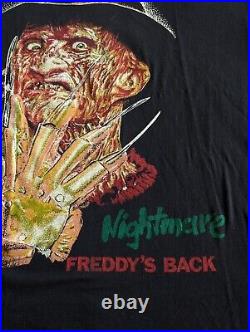 Vintage 1985 Nightmare On Elm Street Freddy Krueger Movie Promo Horror Shirt