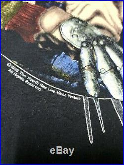 Vintage-1989 USA Made T Shirt A Nightmare On Elm Street 5 Freddy Krueger Horror