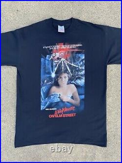 Vintage 1990s Nightmare On Elm Street Freddy Krueger Movie Shirt Promo Size XL