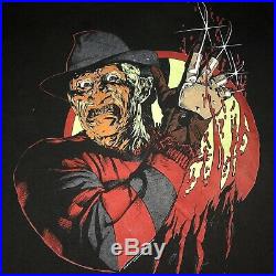 Vintage 80s Freddy Krueger A Nightmare On Elm Street 4 Movie T Shirt Sz XL