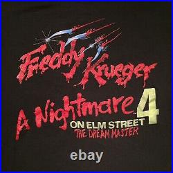 Vintage 80s Nightmare On Elm Street 4 1988 Dream Master Shirt Authentic USA Made