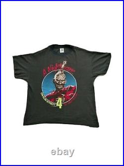 Vintage 80s Nightmare On Elm Street 4 Horror Movie Promo Retro T Shirt L