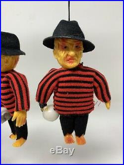Vintage A Nightmare On Elm Street Stick Em Up Freddy Figure Display Complete