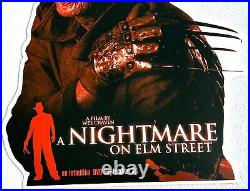 Vintage A Nightmare on Elm Street Video Store Hanging Freddy Krueger Banner