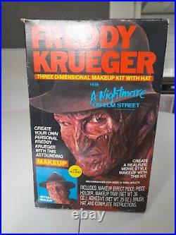 Vintage Freddy Krueger, Nightmare On Elm Street, 3D Makeup Kit. 1988. Boxed. Rare