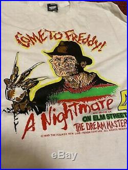 Vintage Freddy Krueger T-shirt 1989 A Nightmare On Elm Street Horror Movie
