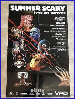 Vintage Nightmare On Elm Street Friday The 13th horror movie video VHS poster
